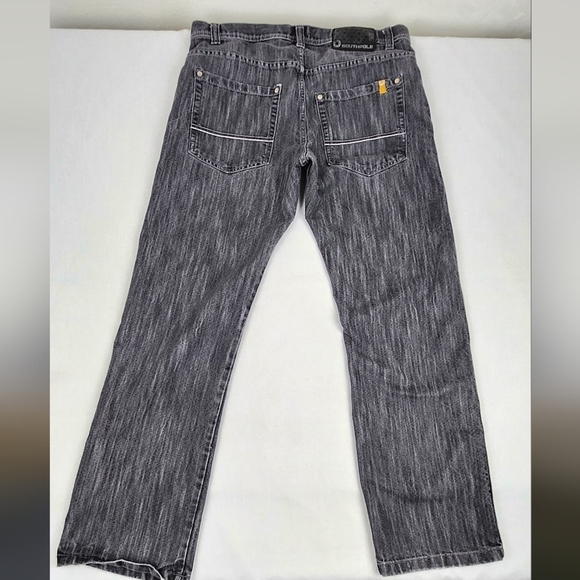 Vintage Y2K South Pole Relaxed Fit Jeans. Grey and Black mix. 38×34. Black Tab - Picture 4 of 9